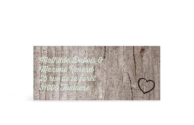 Étiquette expéditeur mariage Pour toujours