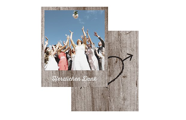 Retro Bilder Wooden Love
