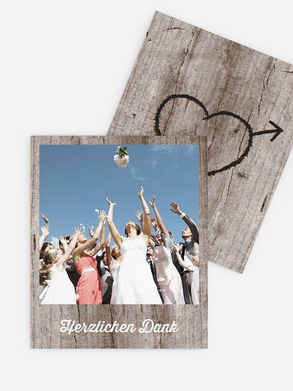 Retro Bilder Wooden Love