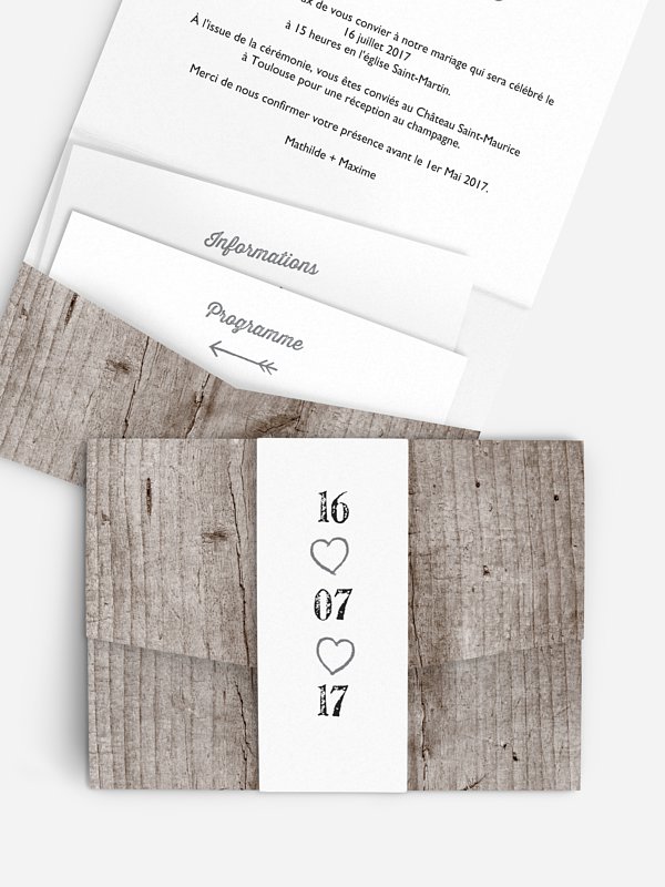Faire-part mariage Pour toujours