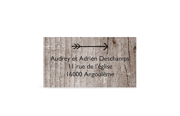 Étiquette destinataire mariage Pour toujours