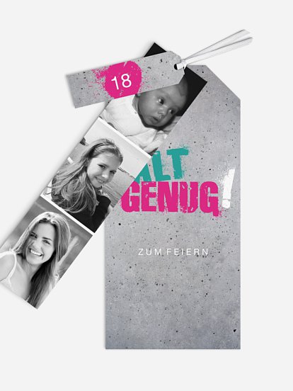 Einladung 18. Geburtstag Streetart