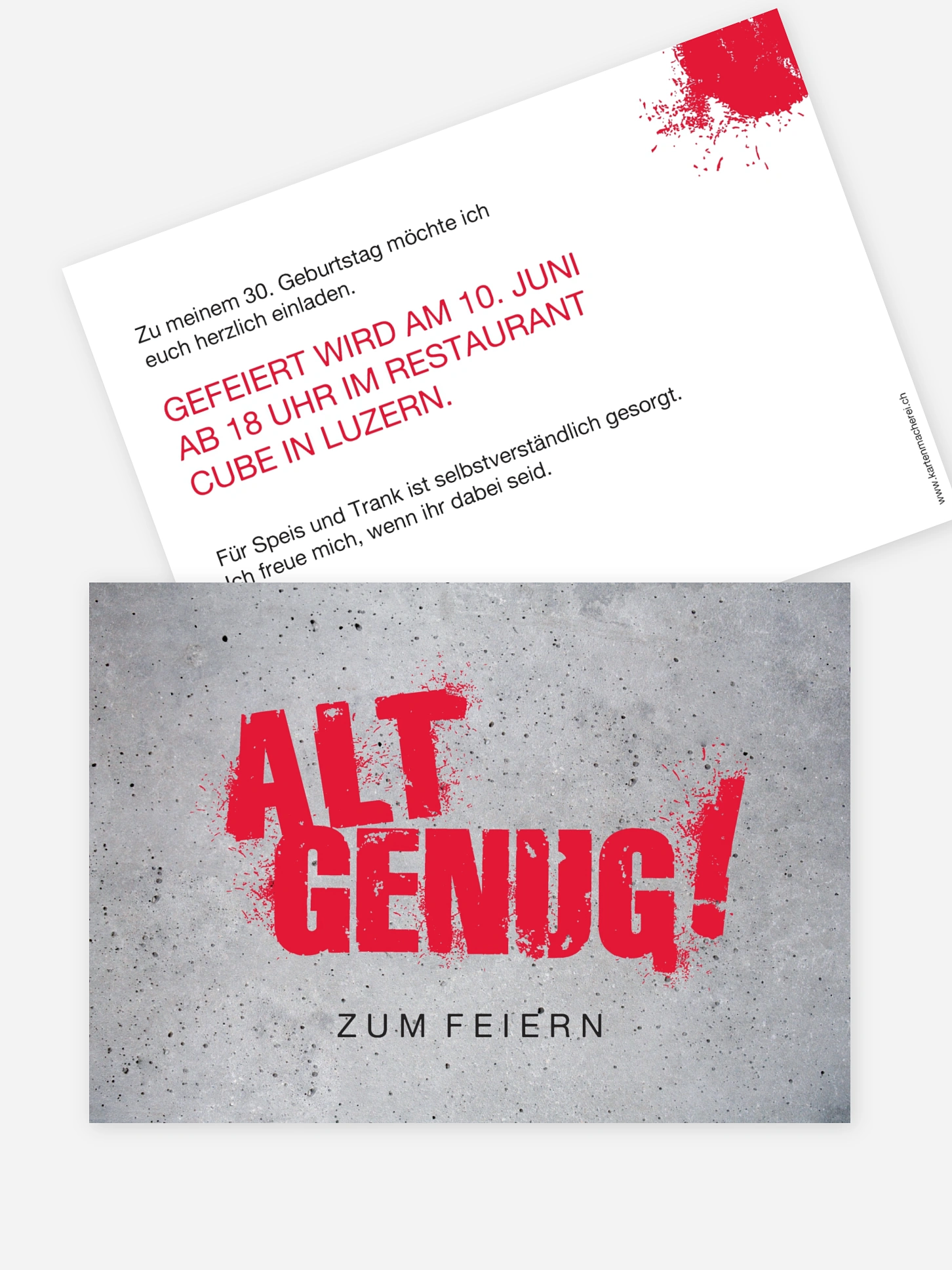 Einladung 30. Geburtstag Streetart