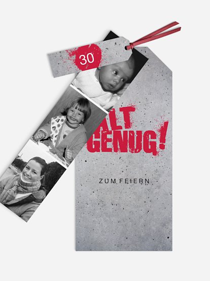 Einladung 30. Geburtstag Streetart