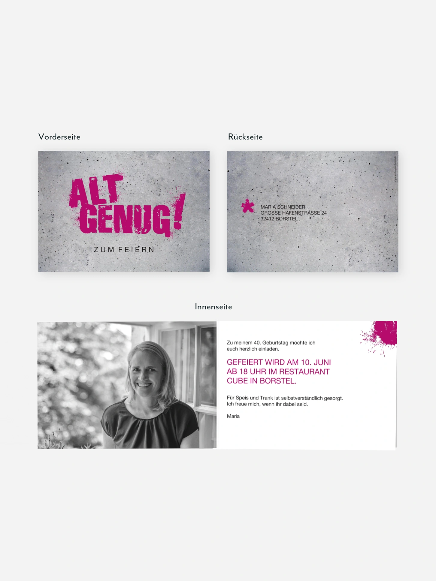Einladung 40. Geburtstag Streetart