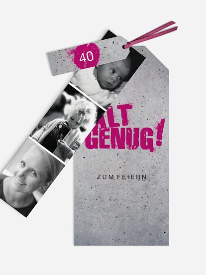 Einladung 40. Geburtstag Streetart