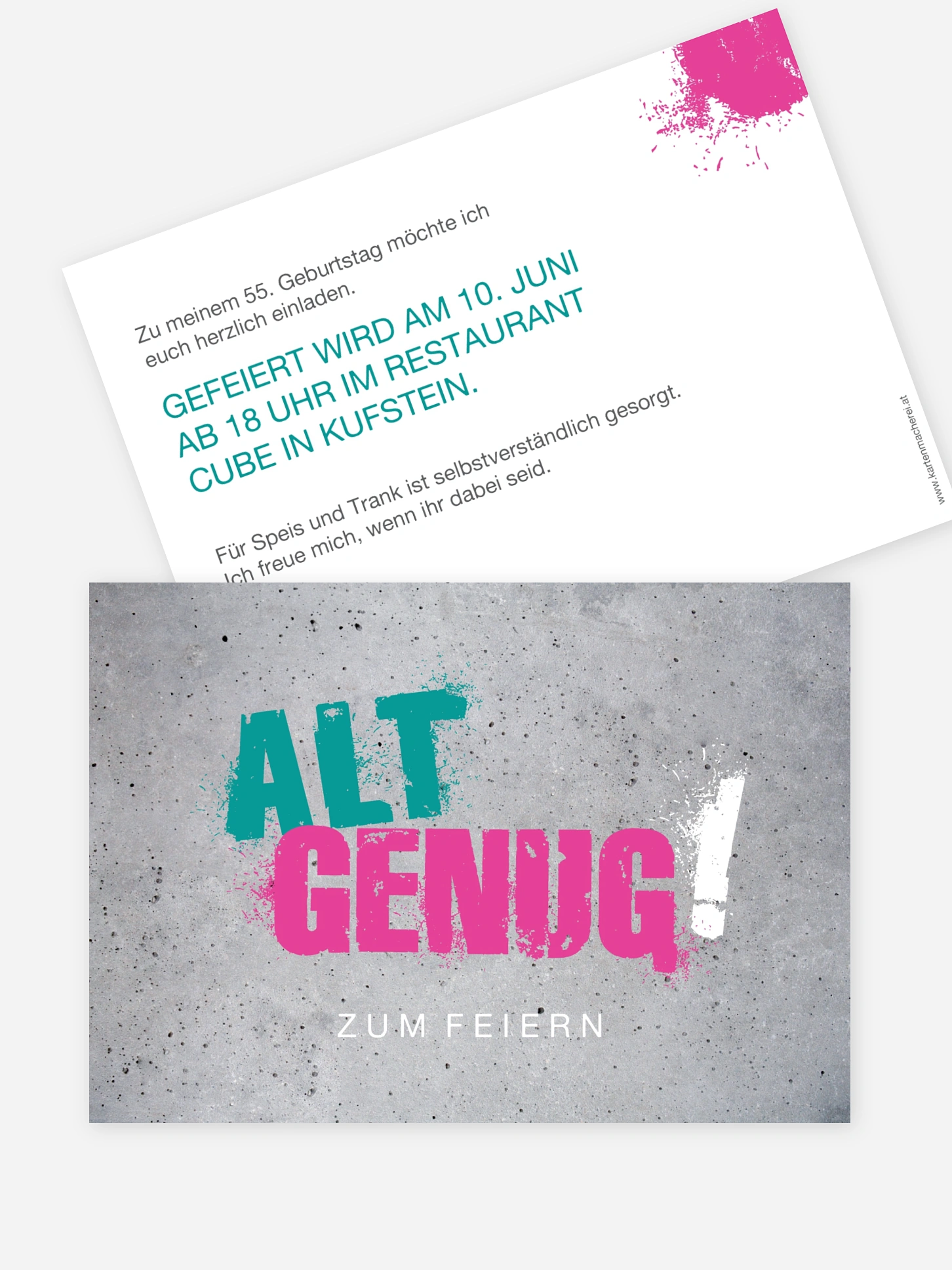 Geburtstagseinladung Streetart