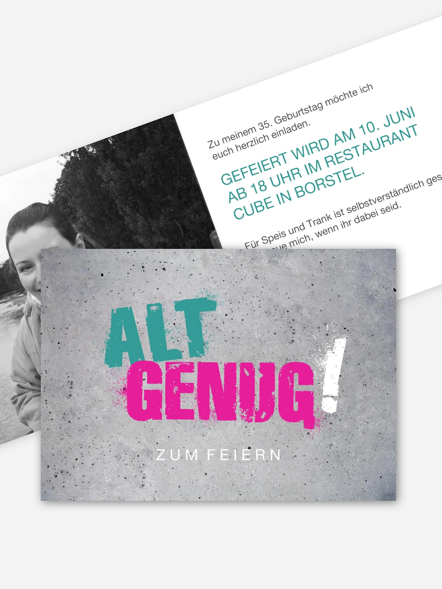 Geburtstagseinladung Streetart