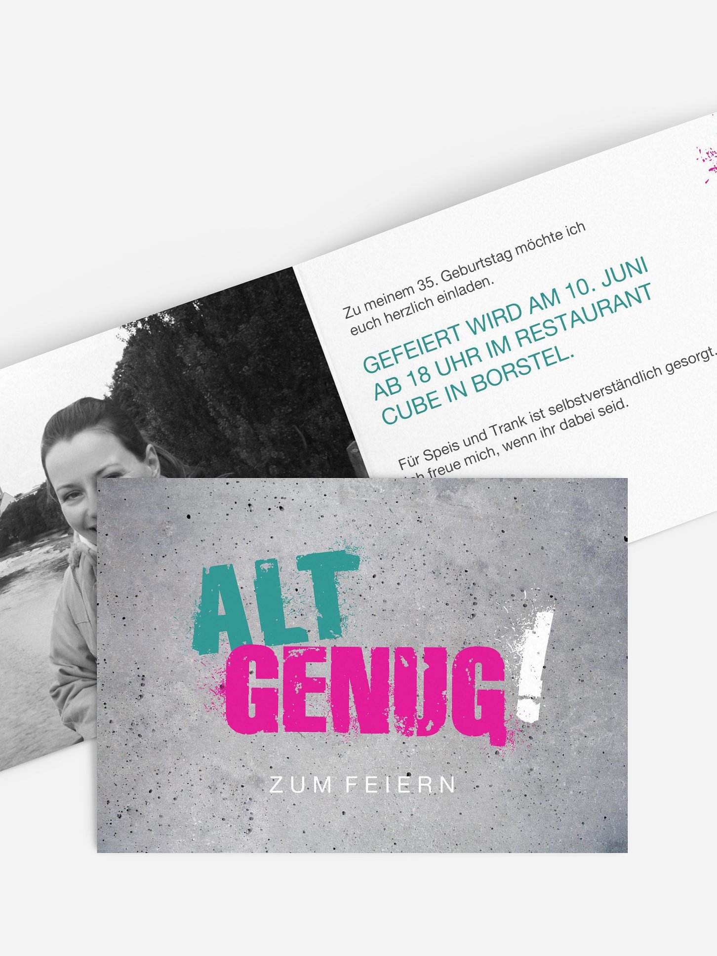 Geburtstagseinladung Streetart