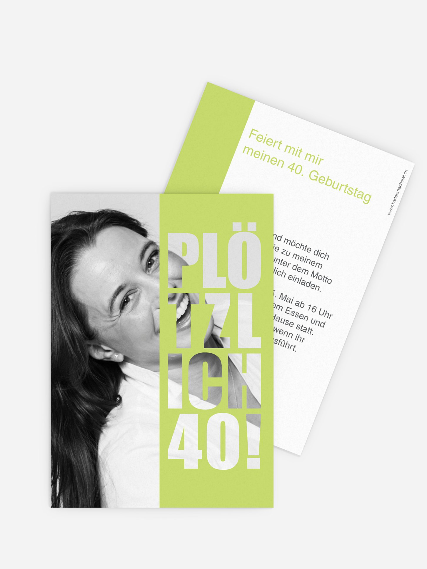Einladung 40. Geburtstag Plötzlich