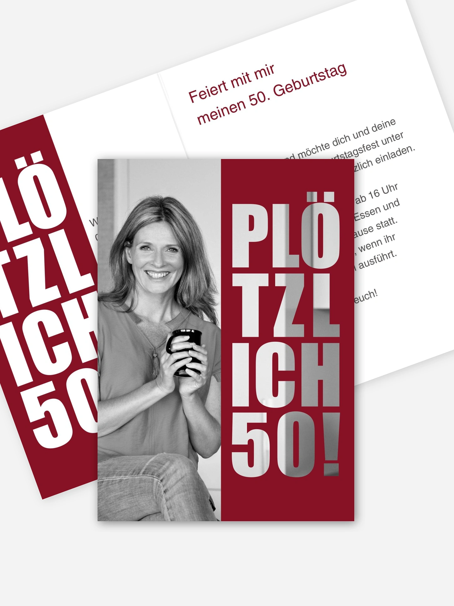 Einladung 50. Geburtstag Plötzlich