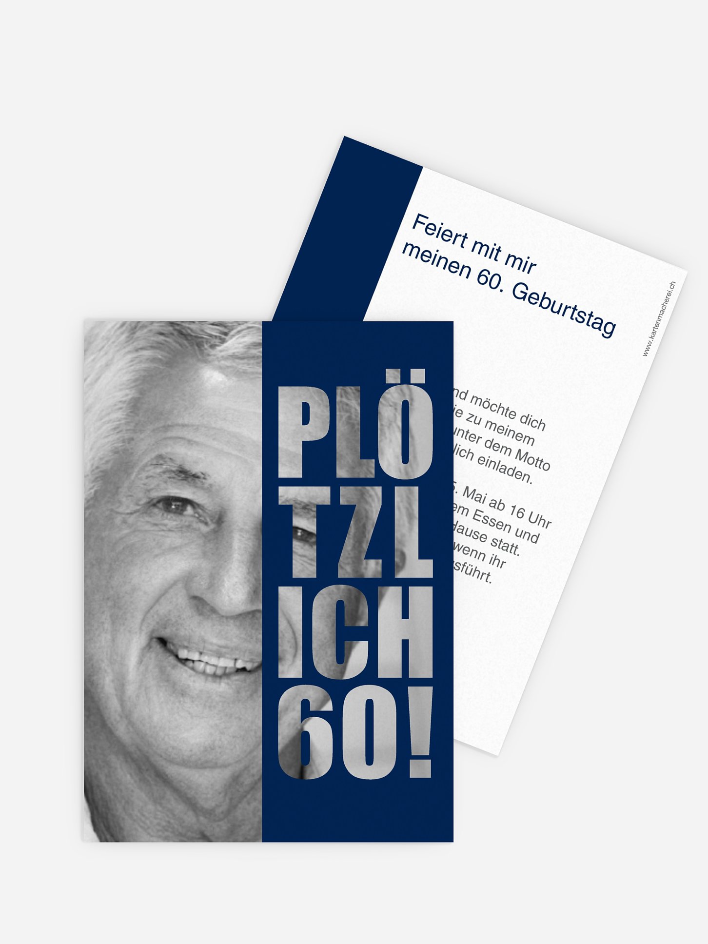 Einladung 60. Geburtstag Plötzlich