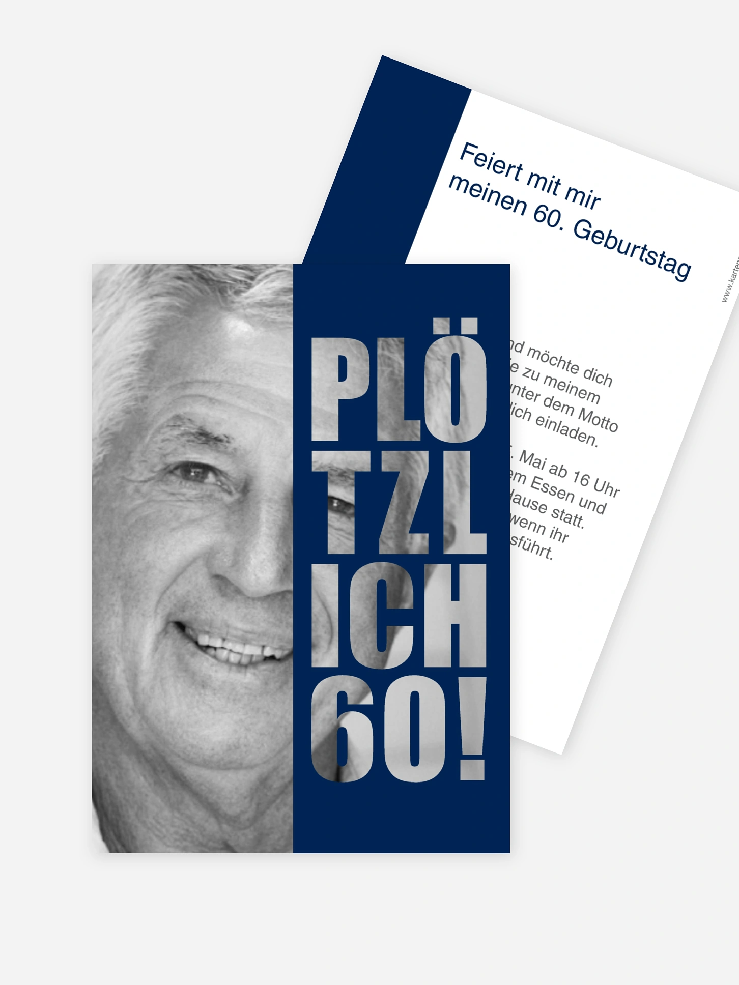 Einladung 60. Geburtstag Plötzlich