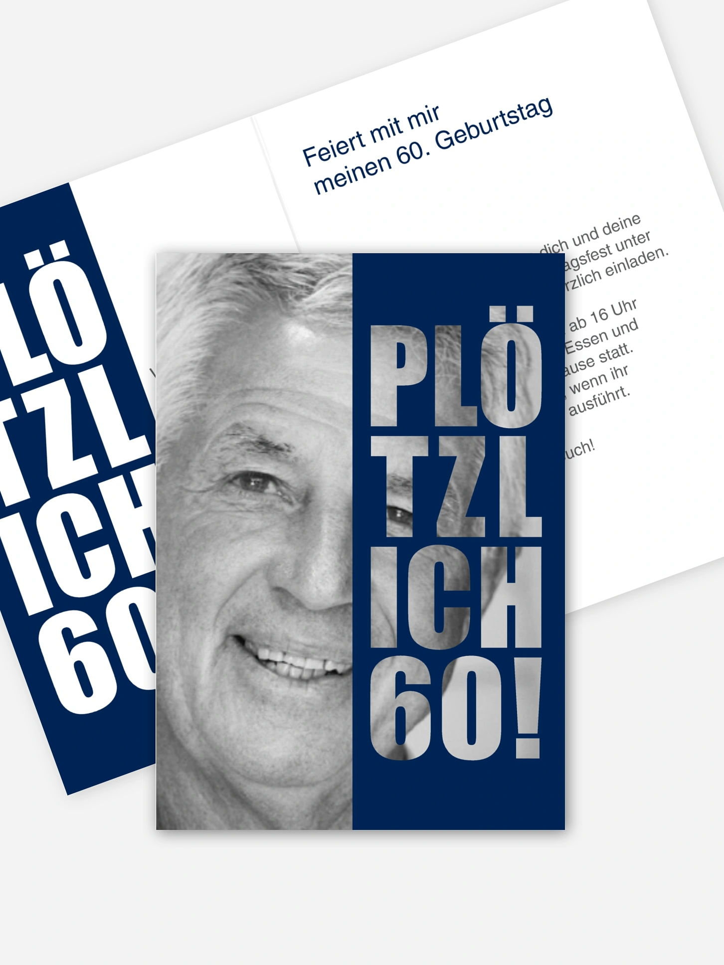 Einladung 60. Geburtstag Plötzlich