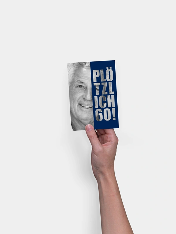 Einladung 60. Geburtstag Plötzlich