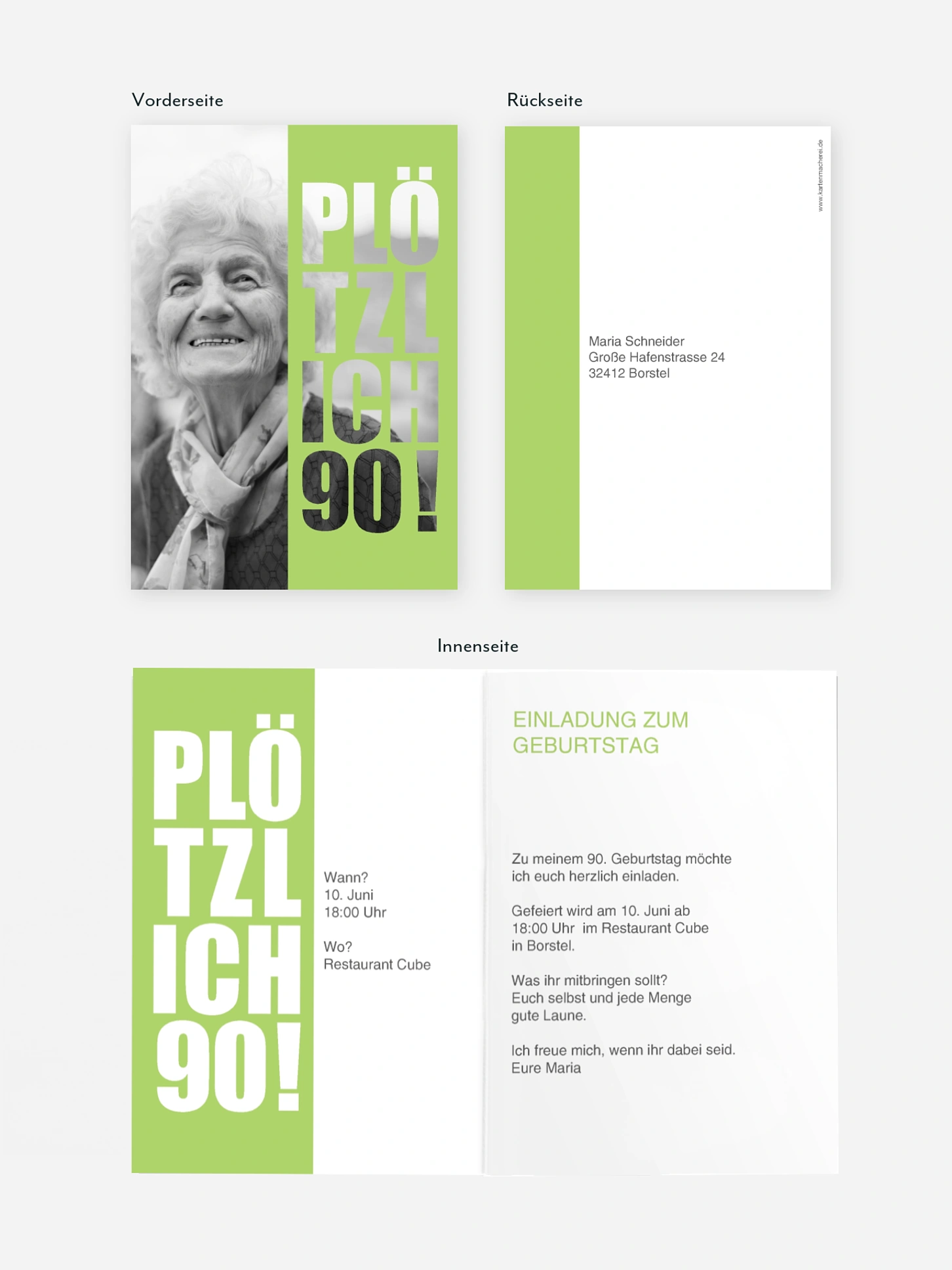 Einladung 90. Geburtstag Plötzlich