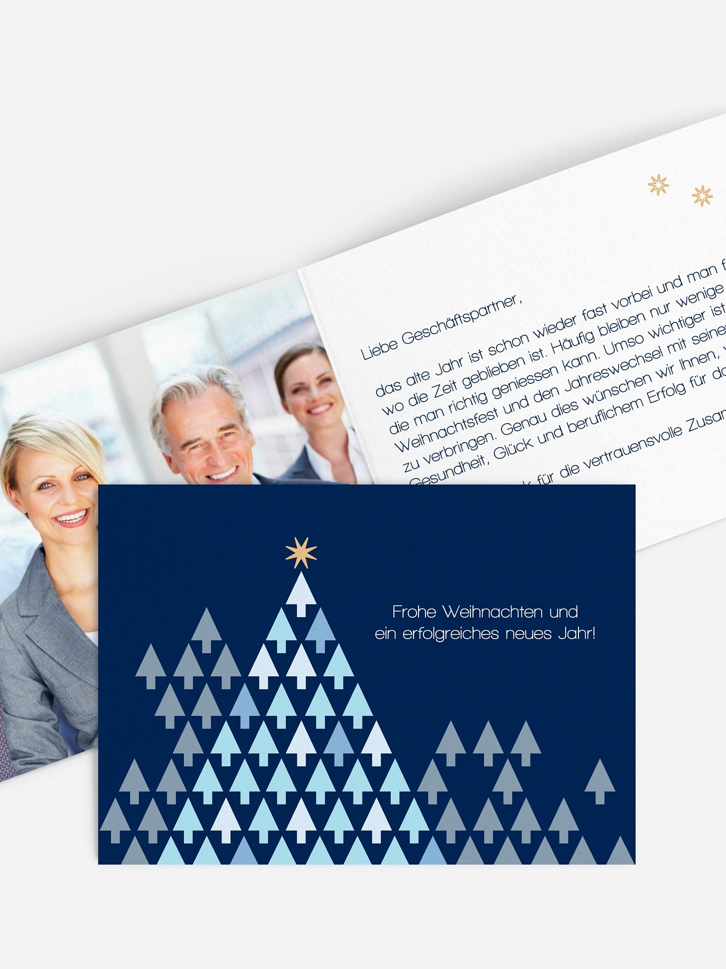 Geschäftliche Weihnachtskarte Erfolgsgeschichte