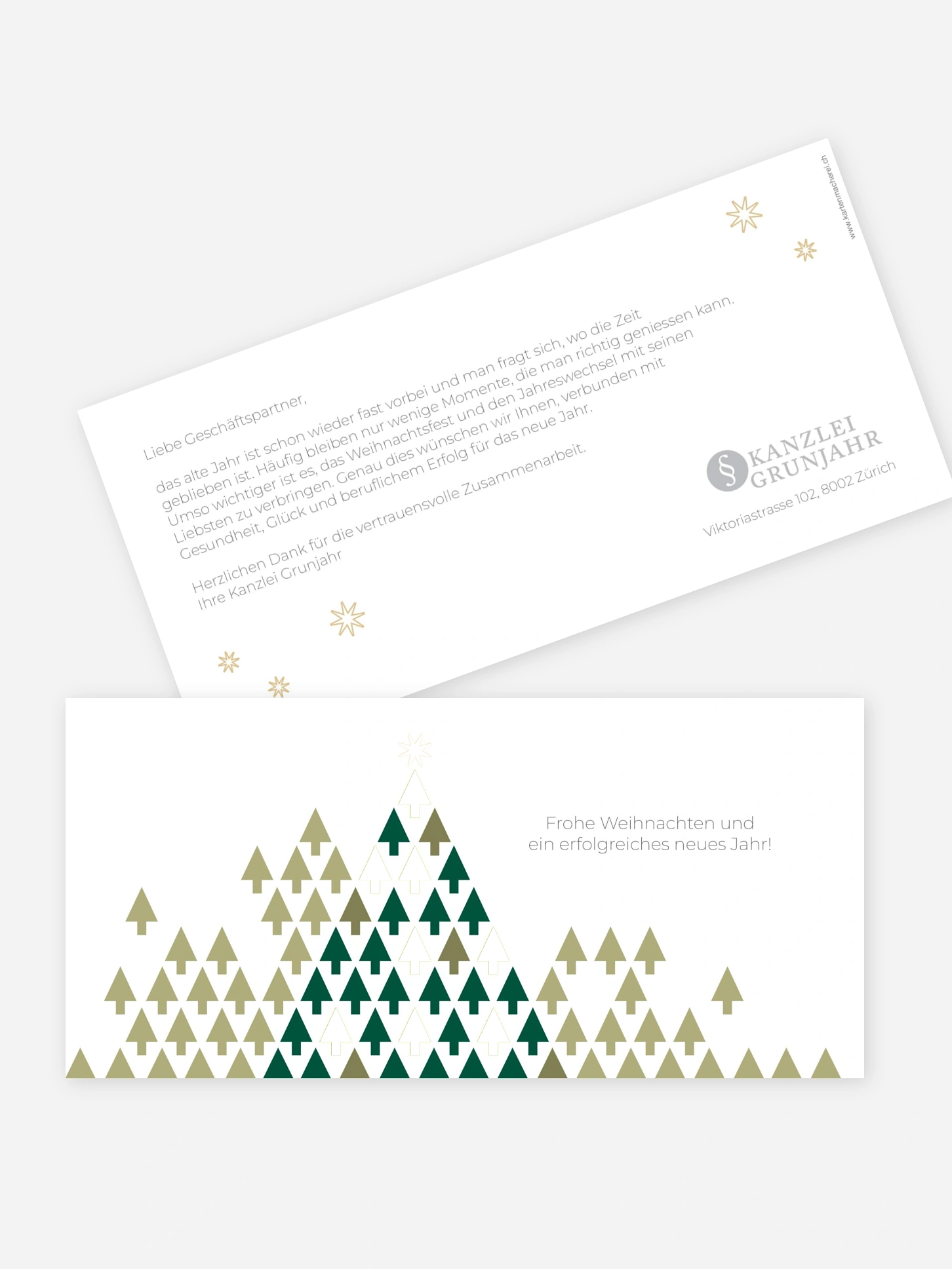 Geschäftliche Weihnachtskarte Erfolgsgeschichte