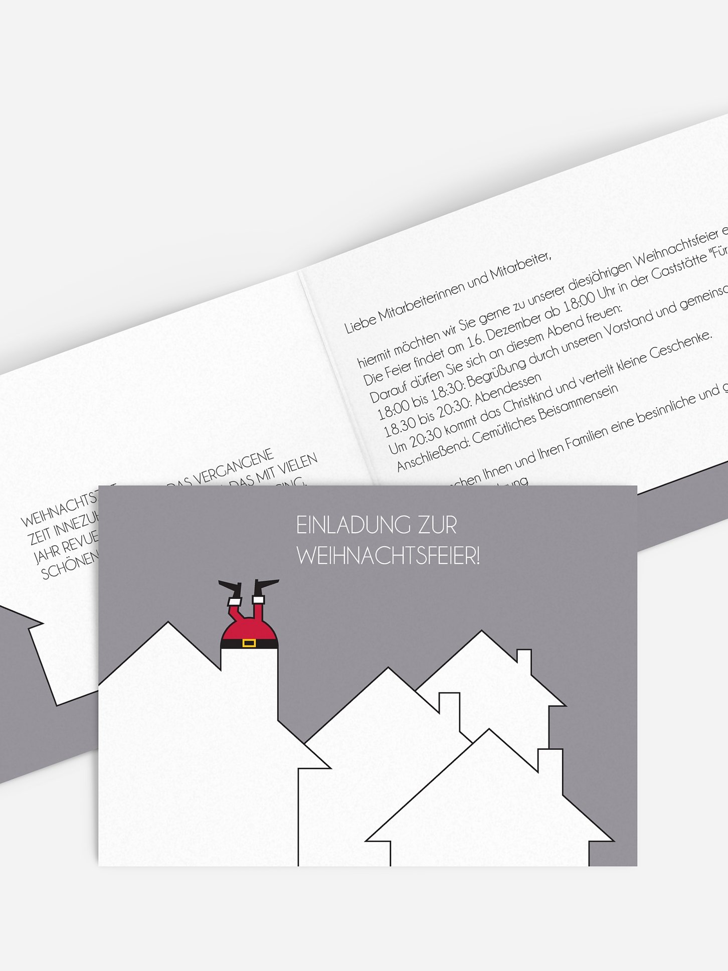 Weihnachtsfeier Guten Rutsch