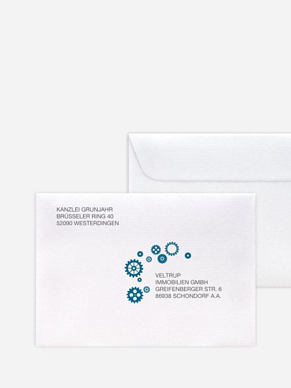 Bedruckte Umschläge geschäftl. Weihnachten Together