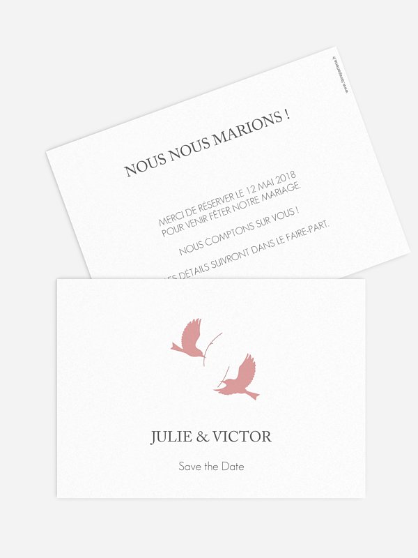 Save the date Amour poétique
