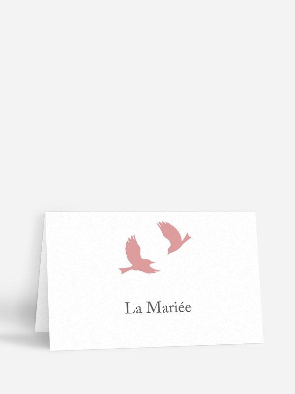 Marque-place mariage Amour poétique