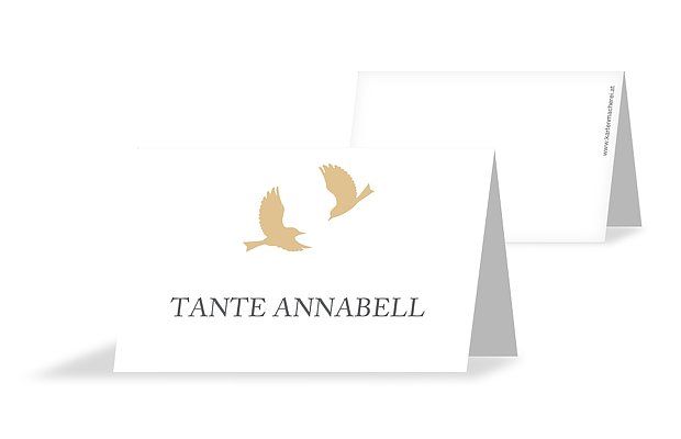 Tischkarte Hochzeit Liebesnest