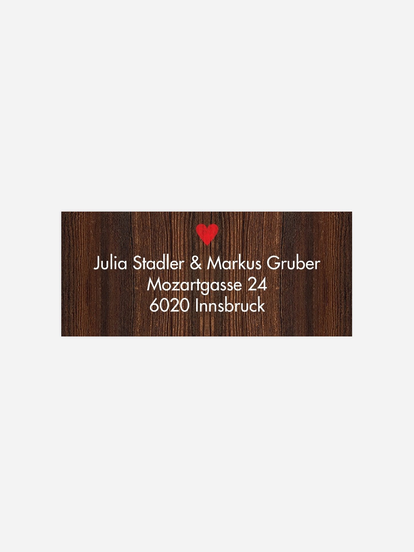 Absenderaufkleber Hochzeit Wilde Ehe