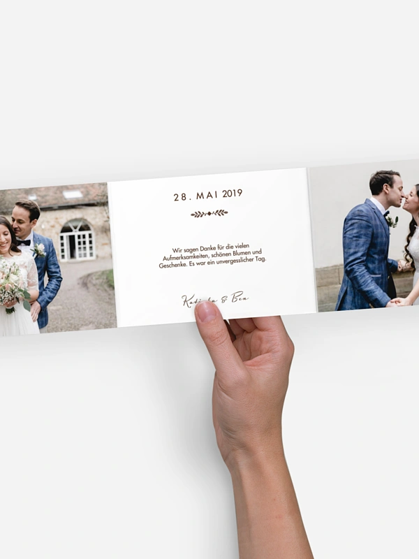 Dankeskarte Hochzeit Wilde Ehe