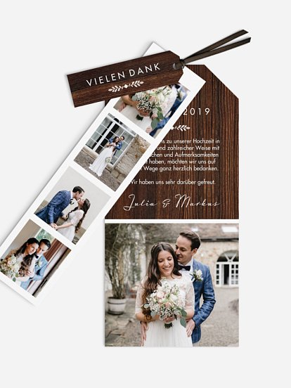 Dankeskarte Hochzeit Wilde Ehe