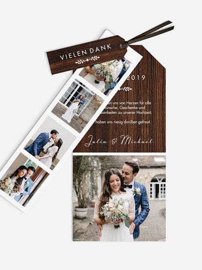 Dankeskarte Hochzeit Wilde Ehe