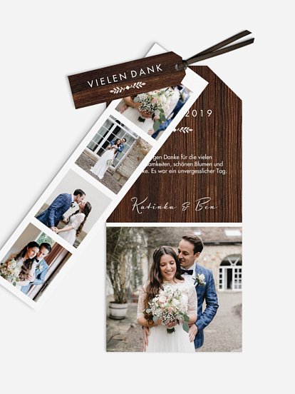 Dankeskarte Hochzeit Wilde Ehe