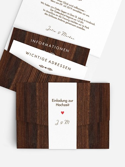 Hochzeitseinladung Wilde Ehe