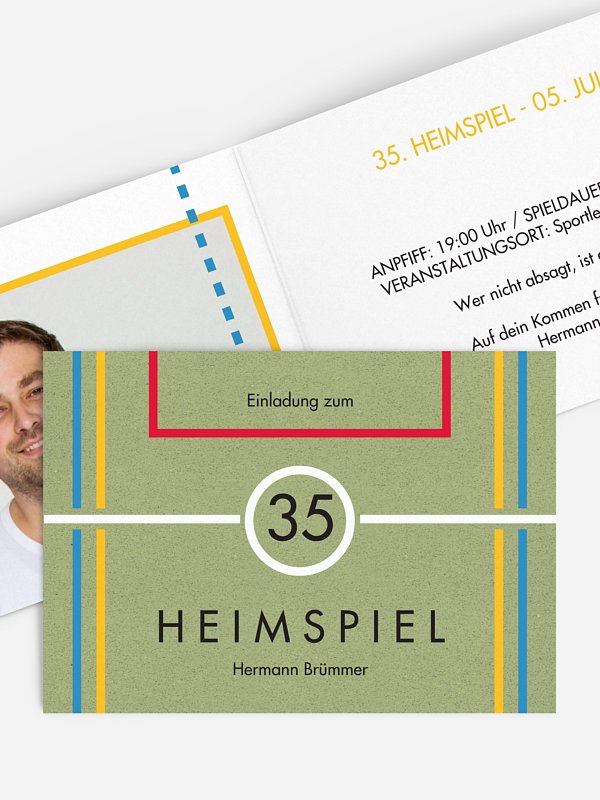 Geburtstagseinladung Heimspiel