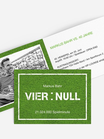 Einladung 40. Geburtstag Wie steht's