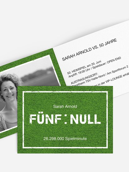 Einladung 50. Geburtstag Wie steht's