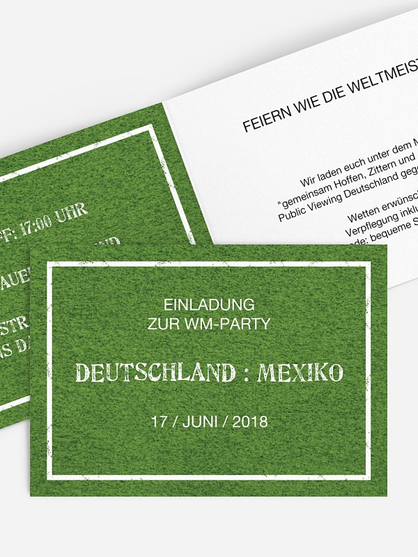 Partyeinladung Wie steht's