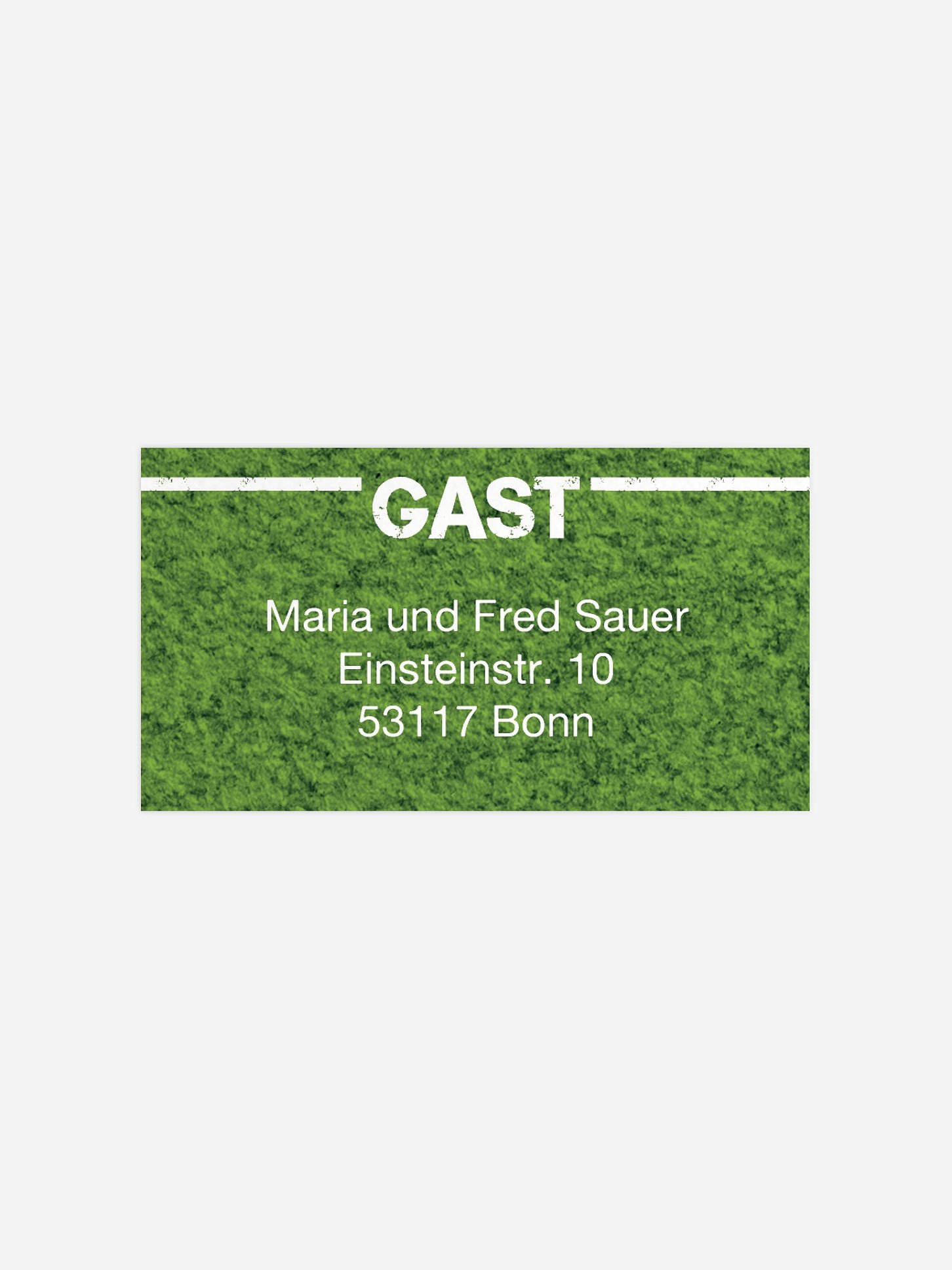 Empfängeraufkleber Party Wie steht's
