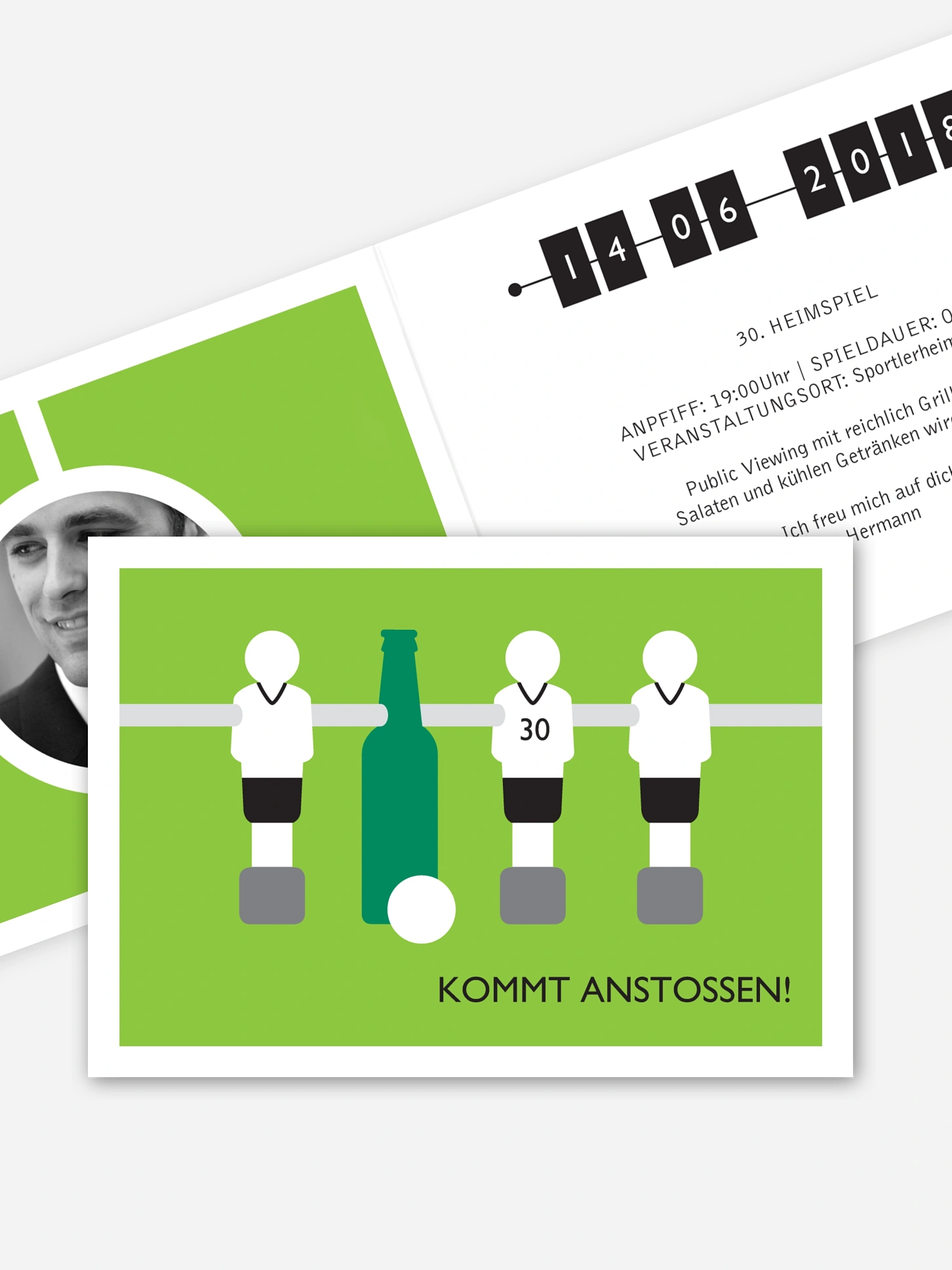 Einladung 30. Geburtstag Kommt Anstoßen