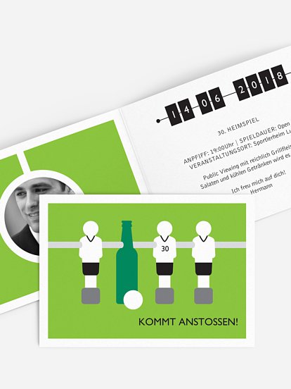 Einladung 30. Geburtstag Kommt Anstossen
