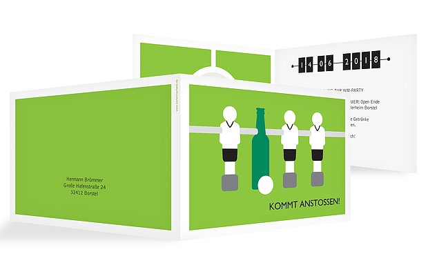 Partyeinladung Kommt Anstoßen