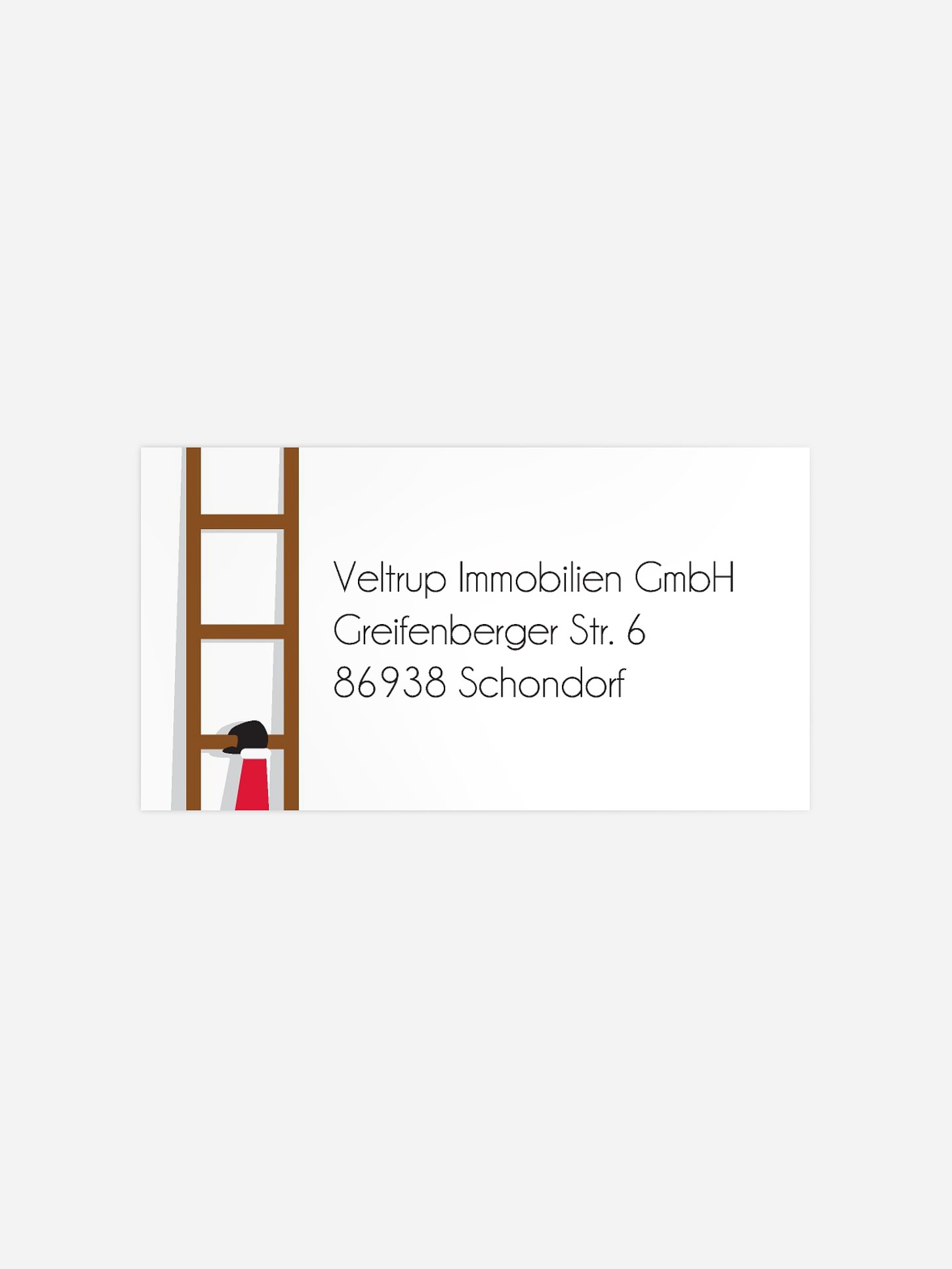 Empfängeraufkleber geschäftl. Weihnachten Weihnachtsmann