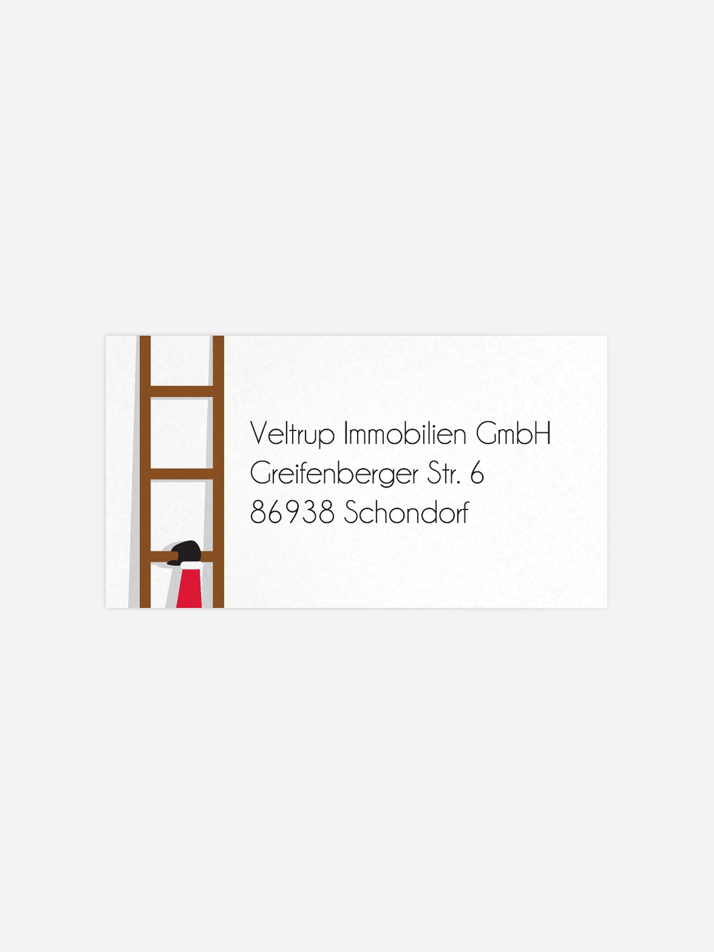 Empfängeraufkleber geschäftl. Weihnachten Weihnachtsmann
