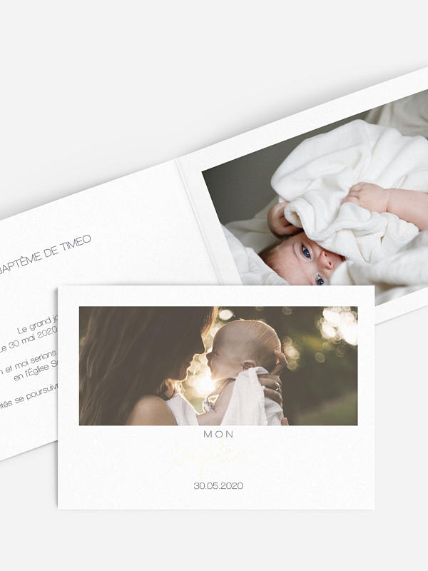 Faire-part baptême Hello baby