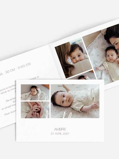 Faire-part naissance Hello baby