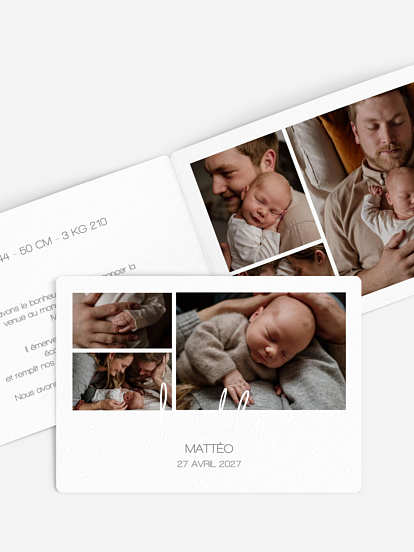 Faire-part naissance Hello baby