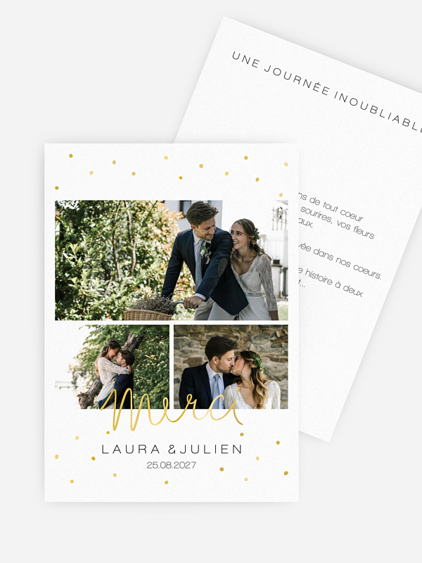 Carte de remerciements Hello my Love