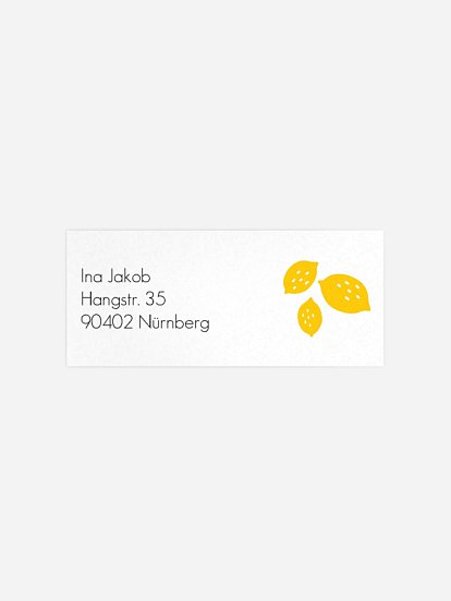 Absenderaufkleber Geburtstag Monstera