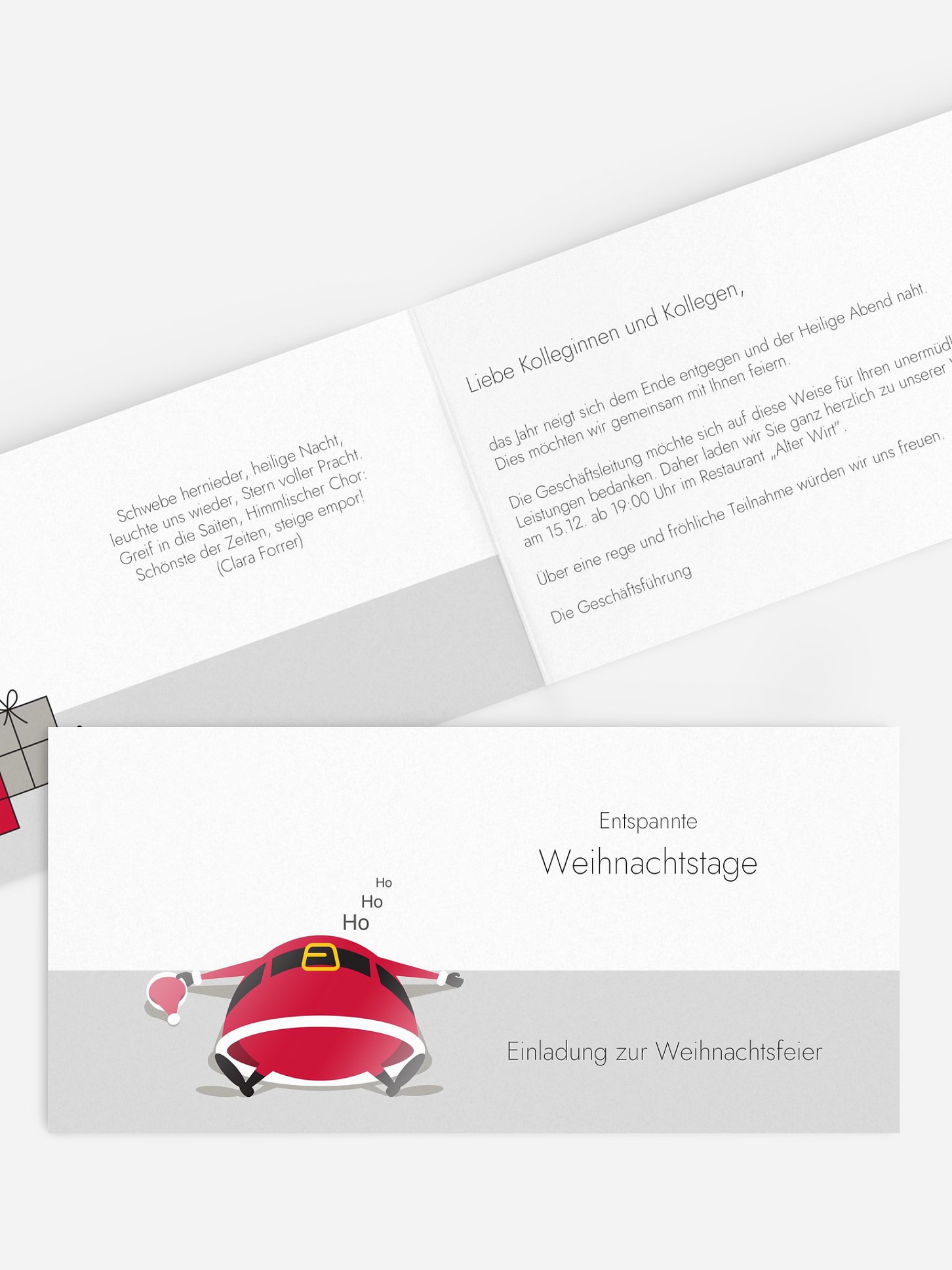 Weihnachtsfeier Entspannte Weihnachten