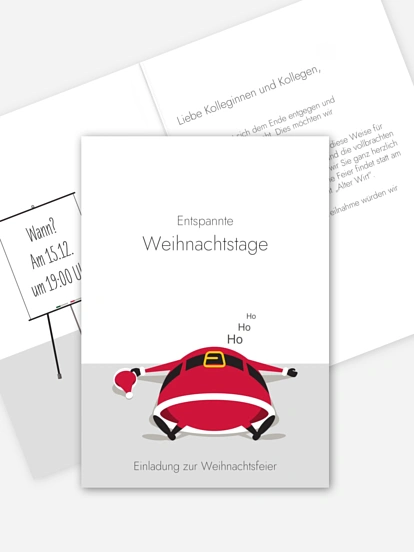 Weihnachtsfeier Entspannte Weihnachten